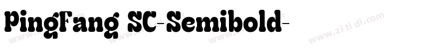 PingFang SC-Semibold字体转换